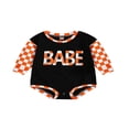 thumbnail image 1 of Barboteuse à Manches Longues pour Bébés Filles Garçons Imprimé Frites Gris 6-12 Mois, 1 of 8