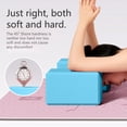 thumbnail image 3 of High Density Dual Color EVA Yoga Block, Wear Resistant Non-slip Foam Auxiliary Brick, Fitness Helper for Dancing Leg Stretching Body Shaping Home Sports Daily Training Use, Blue, 3 of 6