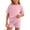 Pink, variant on BXJX Girls Summer Outfit Sets, Short Sleeve Crew Neck 2 Piece T-Shirt and Shorts Set Hot Pink Size 14-16 T