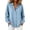 Light Blue-08, variant on Perfectbot Women's Button Down Long Sleeve Blouse Curved Hem Collared Chest Pocket Shirt Office Casual Wear