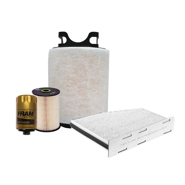 Kit De Filtro De Aire, Filtro de Aceite Sintético, Filtro de Combustible y Filtro de Cabina 4 PIEZAS Compatible con Volkswagen Jetta L4 2.0L DE 2012 A 2013