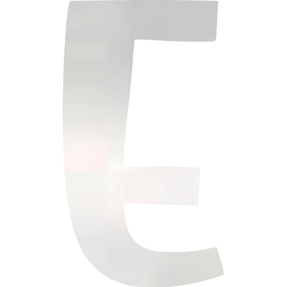 Acrylic Letter E Icebold, 4'' Tall Clear Custom Wedding Plastic Letters, Reception Alphabet Sign