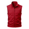 thumbnail image 4 of MEZZALL Men Zip Up Sleeveless Outdoor Vest With Pockets Athletic Training Casual Loose Fit Breathable Solid Color Hiking Jacket Tops Fashion Summer Outerwear, 4 of 5