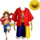 thumbnail image 1 of Mono de una pieza D. Luffy disfraz de cosplay sombreros de paja conjunto de disfraces, 1 of 5