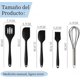 thumbnail image 3 of Juego de 5 Utensilios de Cocina de Silicona, Espátulas, Batidor de Huevos, Cepillo, Paleta, Para Cocinar, Hornear y Mezclar (Verde), 3 of 4