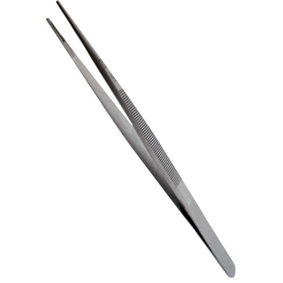 Diamond Tweezers - Medium Point Tip, 6-1/2 Inches Long (ToolUSA: S-30877)