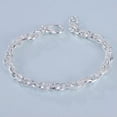 thumbnail image 3 of K-KED Pure S999 Sterling Silver Chain Men Women Gift Singapore Twist Link Bracelet-8mm, 7.8inch, 29g, 3 of 9
