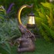 thumbnail image 5 of Estatua de escultura al aire libre, estatua de elefante, decoraciones para el día de la madre, estatuas solares de jardín para Patio, decoración del hogar, buena suerte, 5 of 5