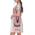 thumbnail image 2 of Balery High Heel Shoes Butterfly Vestidos sueltos de manga corta para mujer, vestidos de verano 2025, vestidos casuales de corte A con vuelo., 2 of 6