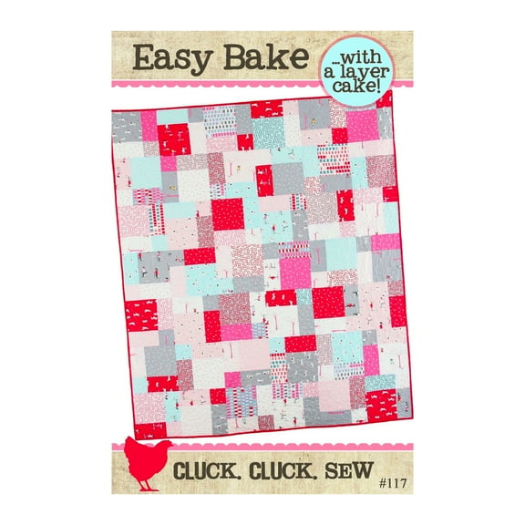 Easy Bake quilt pattern designed by Allison R. Harris for Cluck Cluck Sew