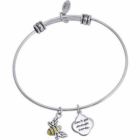 Connections from Hallmark Stainless Steel "Can't get enough honey" and Bumblebee Multi-Charm Bangle