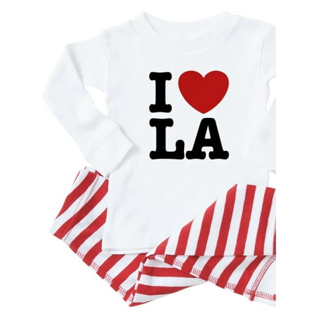

CafePress - I Love LA - Toddler Long Sleeve Pajama set