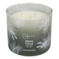 thumbnail image 4 of Mainstays 3-Wick Textured Wrapped Alpine Forest Scented Candle, 14 oz, 4 of 5