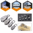 thumbnail image 3 of Hanging Lighter Objects Stainless Steel Single Wheel Rotatable Pulley Block Lifting Wire Rope Traction Wheel ,Work Smooth and Silent, 3 of 6