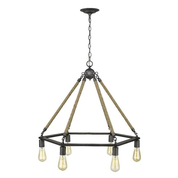 Acclaim Holden 6-Light Chandelier - Antique Gray - IN10055AGY