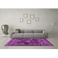 thumbnail image 3 of Ahgly Company Indoor Round Persian Purple Traditional Area Rugs, 7' Round, 3 of 4