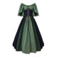 thumbnail image 3 of Disfraz de Cosplay medieval para mujer, vestido gótico renacentista con corsé para Halloween, vestido de fiesta de carnaval con mangas acampanadas, 3 of 5