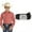 Black, variant on WHIPPY Kids Western Belt for Boys Girls Cowgirl Cowboy Genuine Leather Belt with Embossed Buckle