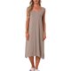 thumbnail image 2 of Camisón de algodón para mujer sin mangas, vestido largo de tanque, chemise de escote redondo, pijamas de salón, camiseta de noche M Beige, 2 of 6