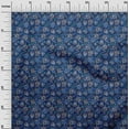 thumbnail image 3 of oneOone Rayon Blue Fabric Floral Quilting Supplies Print Sewing Fabric By The Yard 56 Inch Wide, 3 of 5