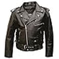 thumbnail image 3 of Allstate Leather Men's AL2003 Basic Motorcycle Jacket 56 Black, 3 of 4