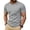 #48_Gray, variant on Ceisia Men's Contrast Stitch Crew Neck Short Sleeve T-Shirt Multi-Color Pack Black XL Gifts for Father