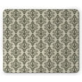 thumbnail image 1 of Victorian Mouse Pad, Floral Themed Ornamental Shapes in Repetitive Damask Pattern, Rectangle Non-Slip Rubber Mousepad, Grey Yellow Dark Sepia, by Ambesonne, 1 of 2