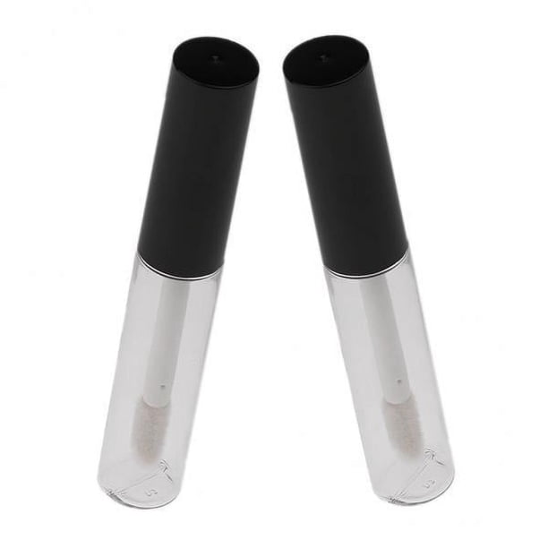 3x2 piezas 4ml lápiz labial vacío transparente aceite labial tubos de brillo labial botellas de bálsamo labial 3 piezas