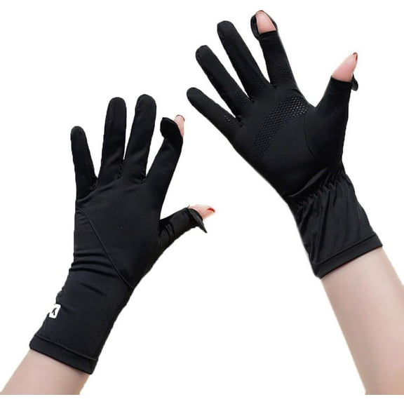 Jtbuh XLY Cool Breathable Sun Gloves Women Touchscreen Driving UV Protection Gloves Non-slip Sunblock Glove