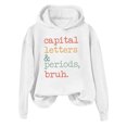 thumbnail image 4 of WEAIXIMIUNG Chandails en Molleton Courts pour Femmes Chandail à Capuchon Mode Automne/hiver Sweat à Capuche Athlétique avec Impression de Lettres pour Style et Confort, 4 of 4