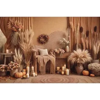 Farm Party Background Photography Indoor Cowboy Thathch Photocall Backdrop Baby Photo Studio Photobooth Supplies