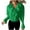 Green4, variant on yillto Womens Chiffon Dressy Shirts Long Sleeve Ruffle V Neck Causal Business Fashion Blouse Tops