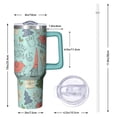 thumbnail image 2 of 40oz Holiday Tumbler with Christmas Tree Lid Straw Stainless Steel Insulated Cup Gifts for Home Travel, 2 of 4