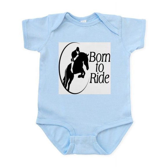CafePress - Born To Ride Infant Bodysuit - Baby Light Bodysuit, Size Newborn - 24 Months