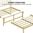 thumbnail image 6 of KTENME Queen Bed Frame Metal Platform Bed with Headboard, 14 Inches Metal Mattress Foundation for Storage, No Box Spring Needed, Easy Assembly, Gold, 6 of 8