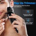 thumbnail image 4 of Electric Razor for Men - Cordless Foil Shaver with Pop-Up Trimmer, Lightweight Handheld Design Hair Trimmer with LED Display, 4 of 7