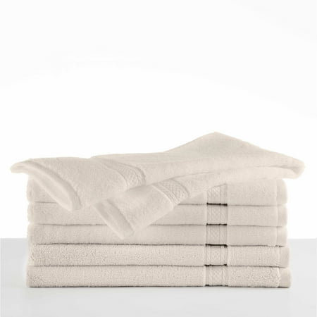 Hand Painted Cotton Linen - Hotel Luxury 6 Piece Light Sage Hand Towel Set