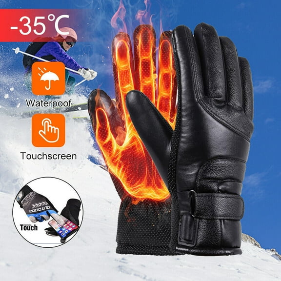 Xhy Heated Gloves Electric USB Rechargeable Touchscreen Winter Warming Windproof for Outdoor Skiing and Camping Cycling Men, Women and Arthritic Hands