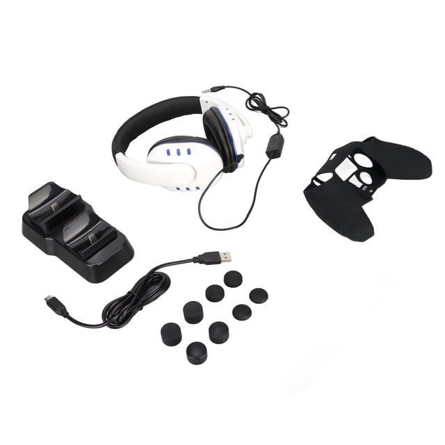Juego de accesorios para juegos estuche protector Estación de carga dual Cubiertas de agarre para el pulgar Diseño ergonómico Accesorios para el controlador del juego ANGGREK Otros