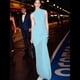 thumbnail image 4 of Vestido Ajustado de Corte A con Cuello Alto, Sin Mangas y Color Liso para Mujer Azul M, 4 of 10