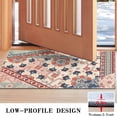 thumbnail image 3 of Botanical Floral Patchwork Non-Slip Entryway Door Mat,Boho Indoor Decor Durable Low Plush Door Mat,Washable Welcome Rug for Patio Hallway Home Decor 17x30 Inches, 3 of 7