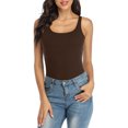 thumbnail image 3 of Débardeur pour Femme avec Soutien-Gorge Intégré, Camisole à Larges Bretelles Ajustables, Tricot de Coton, 3 of 6