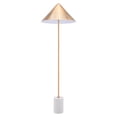thumbnail image 4 of ZUO Bianca Modern 2-Light Floor Lamp in Gold & White, 4 of 6