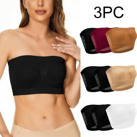 Itsame 3 Pack Everyday Casual Bra Set Womens Full Support Bra Comfortable Breathable Wireless Comfort Bralette Wine Size M