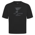 thumbnail image 2 of Men's Levelwear  Black St. Louis Blues Shadow Surge Luxe Signature Knit T-Shirt, 2 of 3