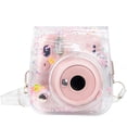 thumbnail image 1 of Injueey PortableTransparent PVC Camera Case Cover Shell con correa para el hombro Fotografía Bolsa protectora Reemplazo para Mini 11 Accesorios de cámara y óptica rosado, 1 of 6