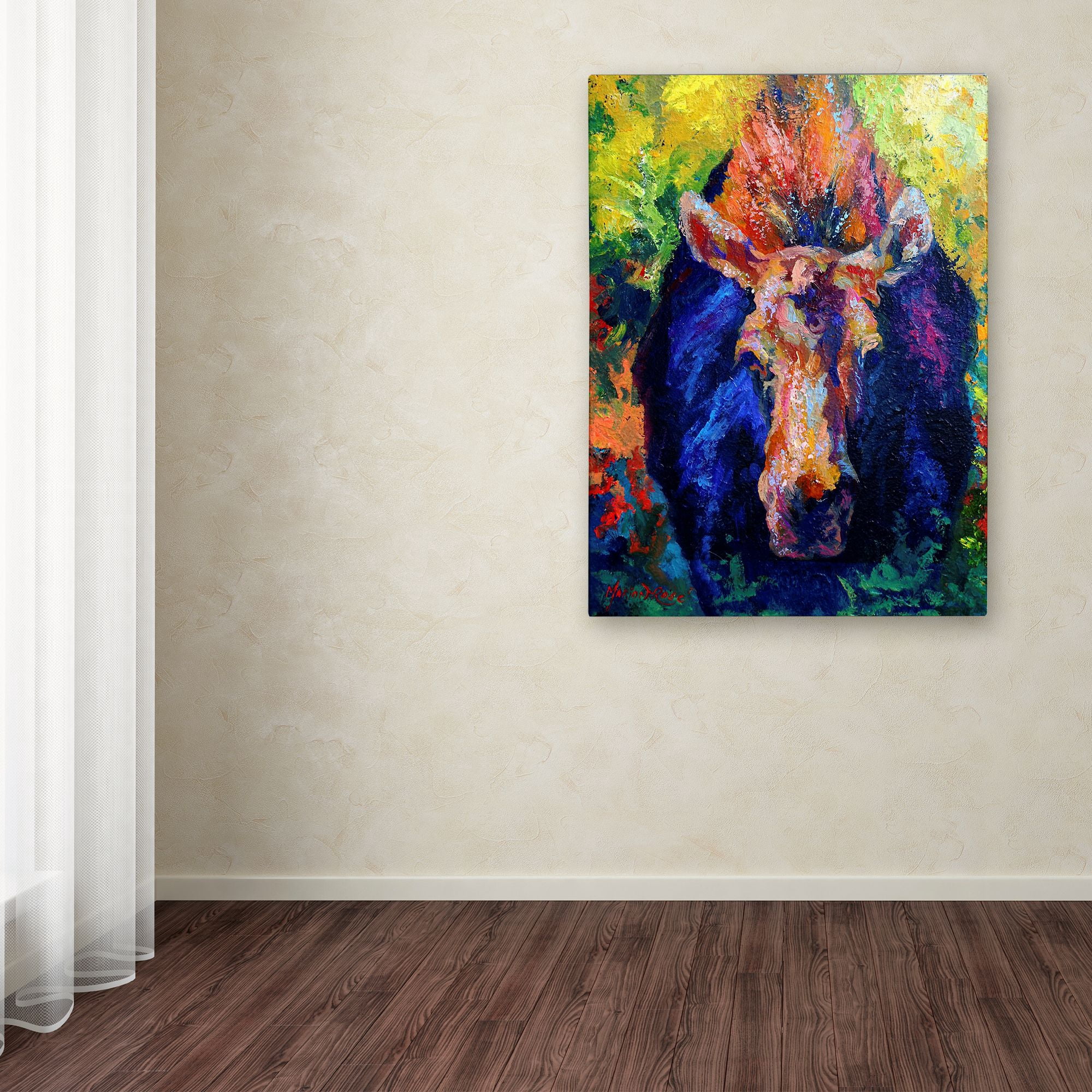 Trademark Fine Art 'Moose II 4' Canvas Art by Marion Rose