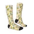 thumbnail image 4 of Lsque Hawaii Palms Printed Crew Socks Men's Women's LightWeight Thin Casual Calf Socks ,Knee High Socks,Cotton Socks, 4 of 9