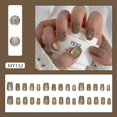 thumbnail image 2 of Xihbxyly Juego de Parches para Uñas, Diseño Único con Patrones Exquisitos, Pegamento Líquido de Larga Duración, Ajuste Cómodo y Aspecto Natural, Ideal para Realzar El Arte de Las Uñas, Estilo Persona, 2 of 5
