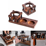 Adjustable Wooden Espresso Tamping Station Coffee Tamper Base Portafilter Holder A YIWEI